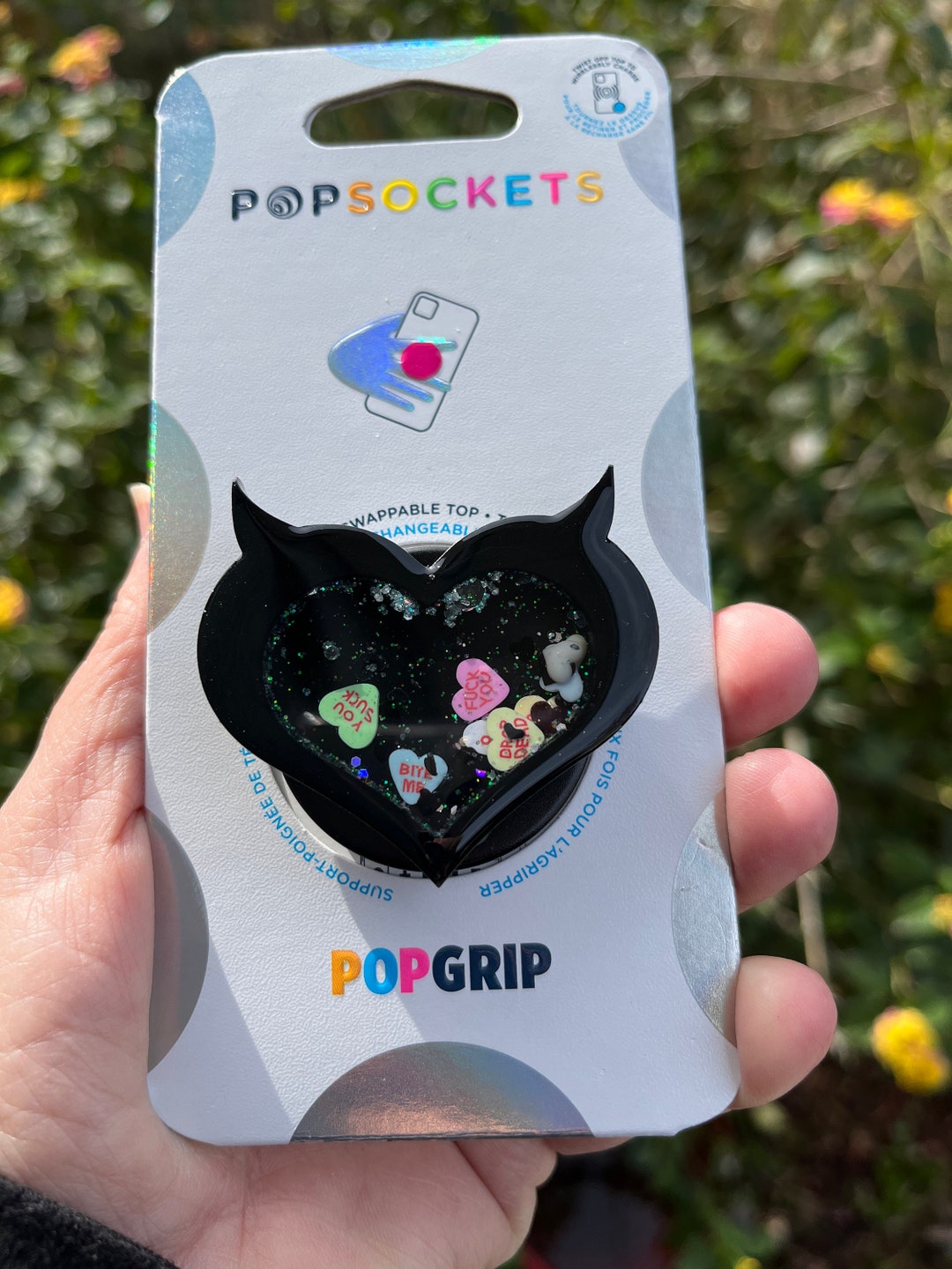 Tiktok Diy Popsocket Lip Balm Fluid Art Pop Socket Peach, Gold