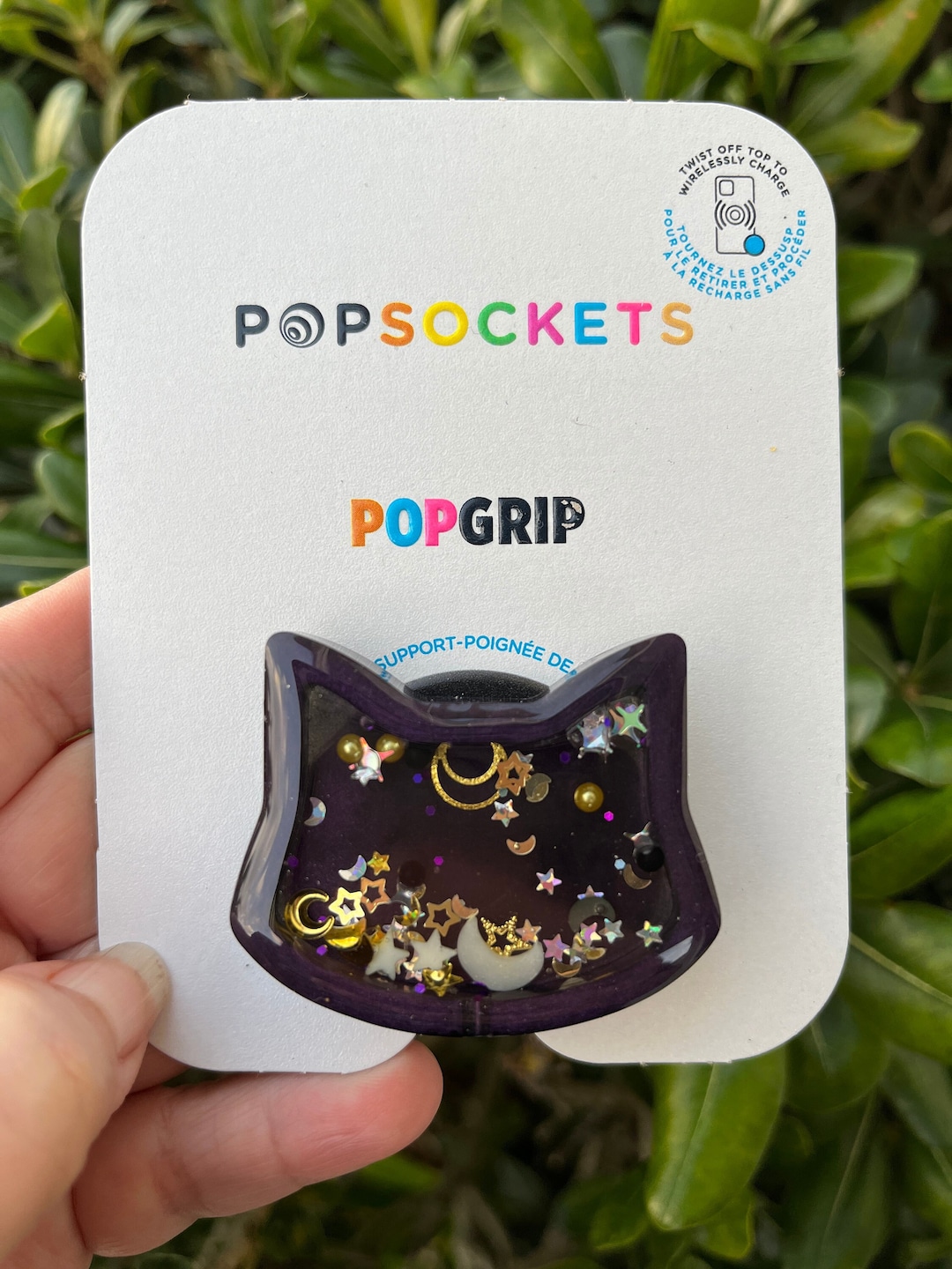 Dark Purple Cat Shaker Popsocket Mystical Cat Popgrip Witchy Cat Shaker Phone Grip Cat Shaker Popsocket Witchy Shaker Popsocket Etsy UK