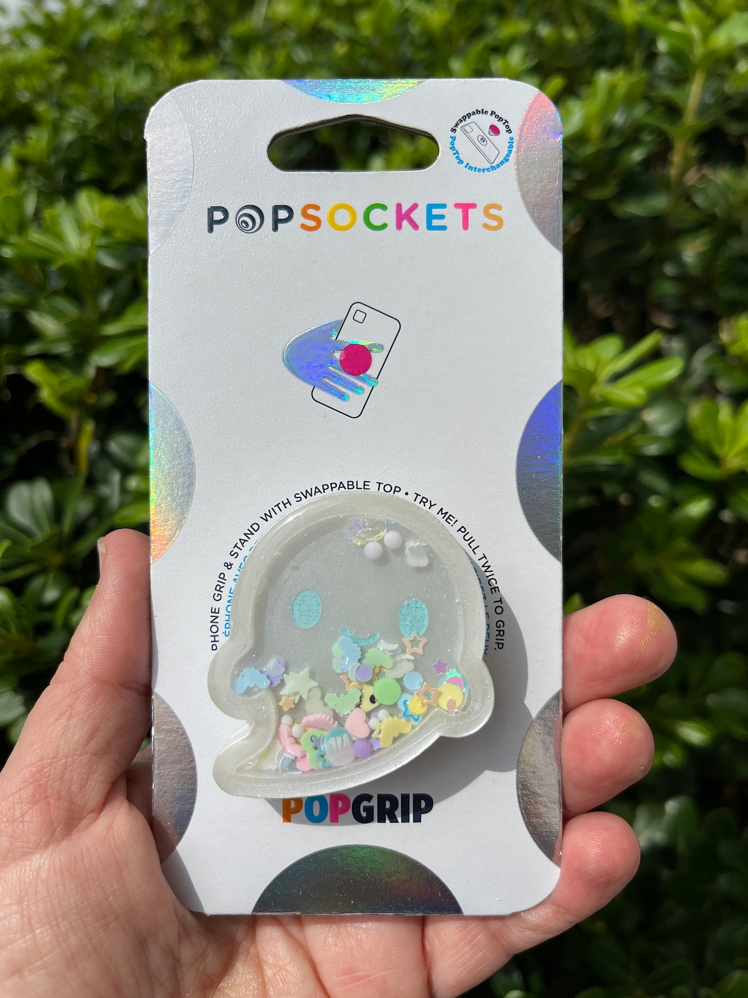 Ghost Shaker Popsocket™, Pastel Ghost Shaker Popgrip™, Swappable
