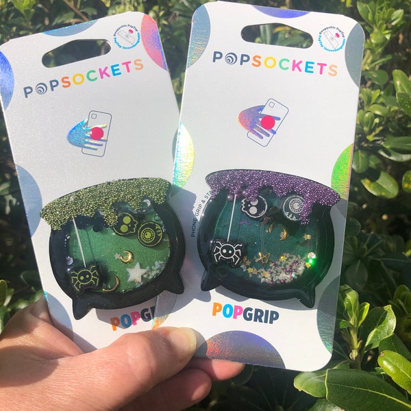Witch Cauldron Shaker PopSocket™, Wicked PopSocket, Cauldron PopGrip™, Witchy PopSocket, Halloween PopSocket, Swappable PopSocket,