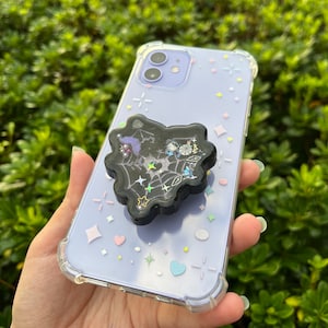 Webbed Heart Shaker Popsocket™: Goth Spider Web Phone Grip - Etsy