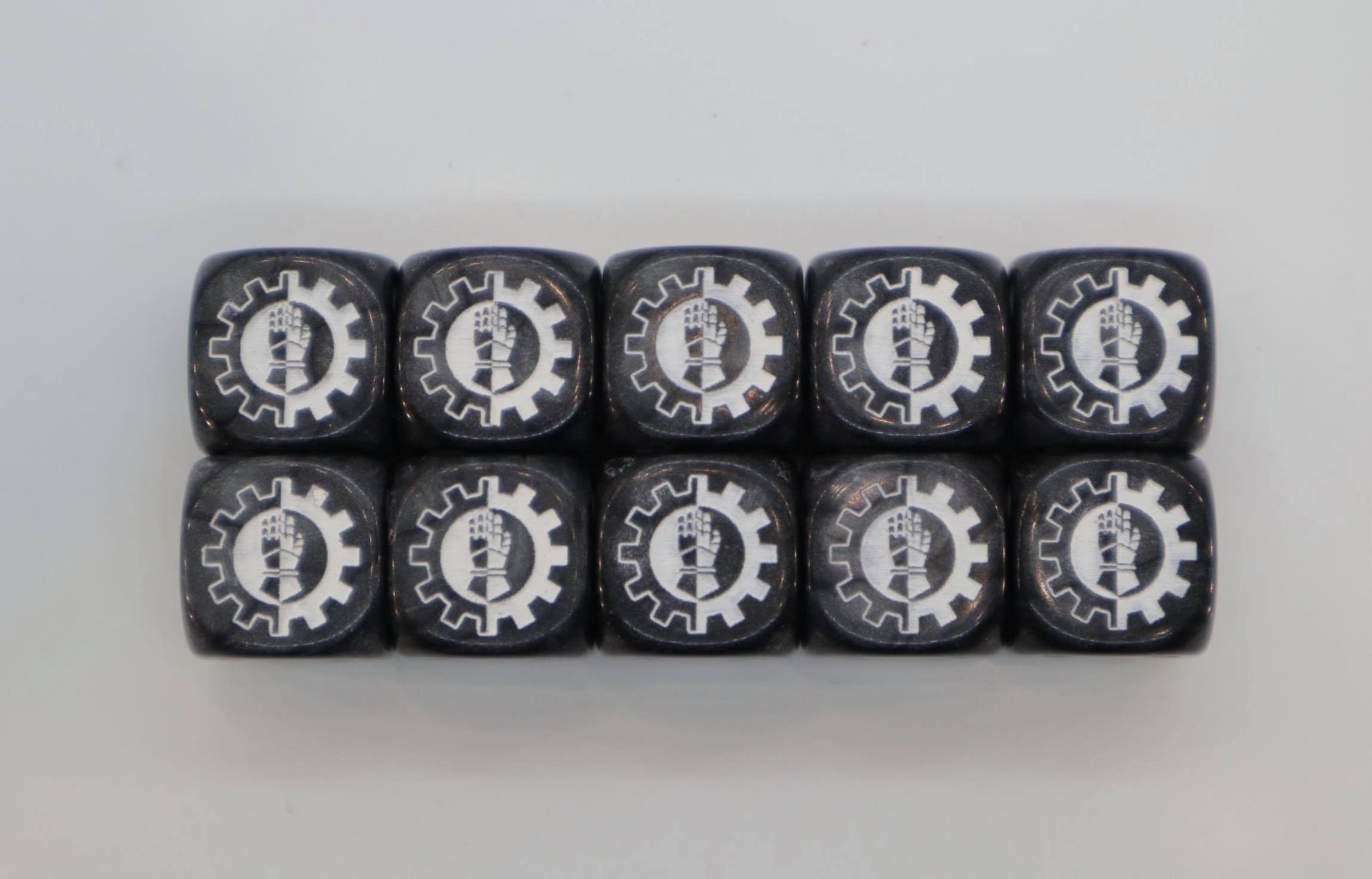 Iron Hands inspired Dice Set of 10 Etsy
