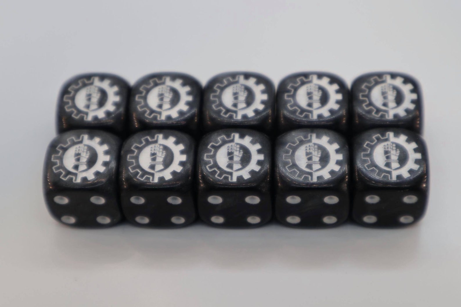 Iron Hands inspired Dice Set of 10 Etsy