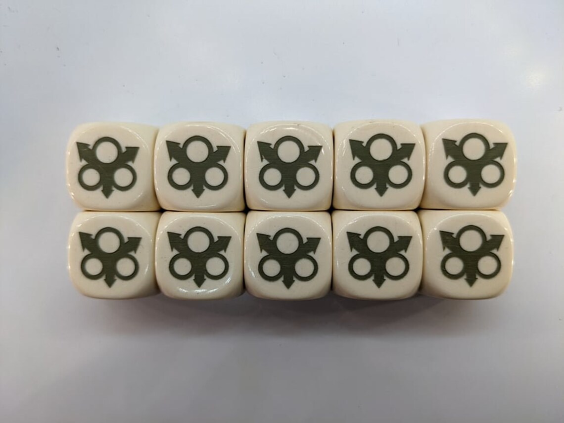 Nurgle inspired Dice Set of 10 Etsy