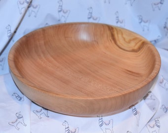 Large Cherry Wood Bowl - some live edge