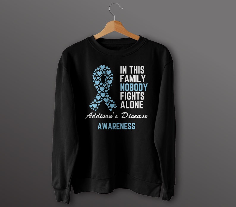 Addison's Disease Awareness Svg, in This Family Nobody Fights Alone T ...