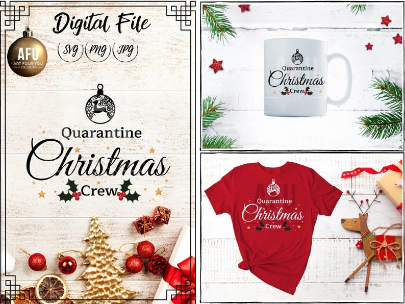 Download Quarantine Christmas Crew SVG holiday décor Christmas | Etsy