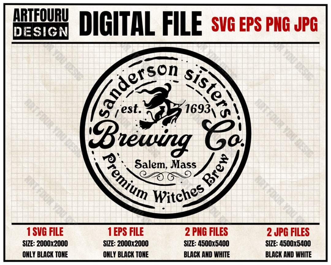 Sanderson Sisters Brewing Co SVG Salem Sisters Shirt Svg Halloween