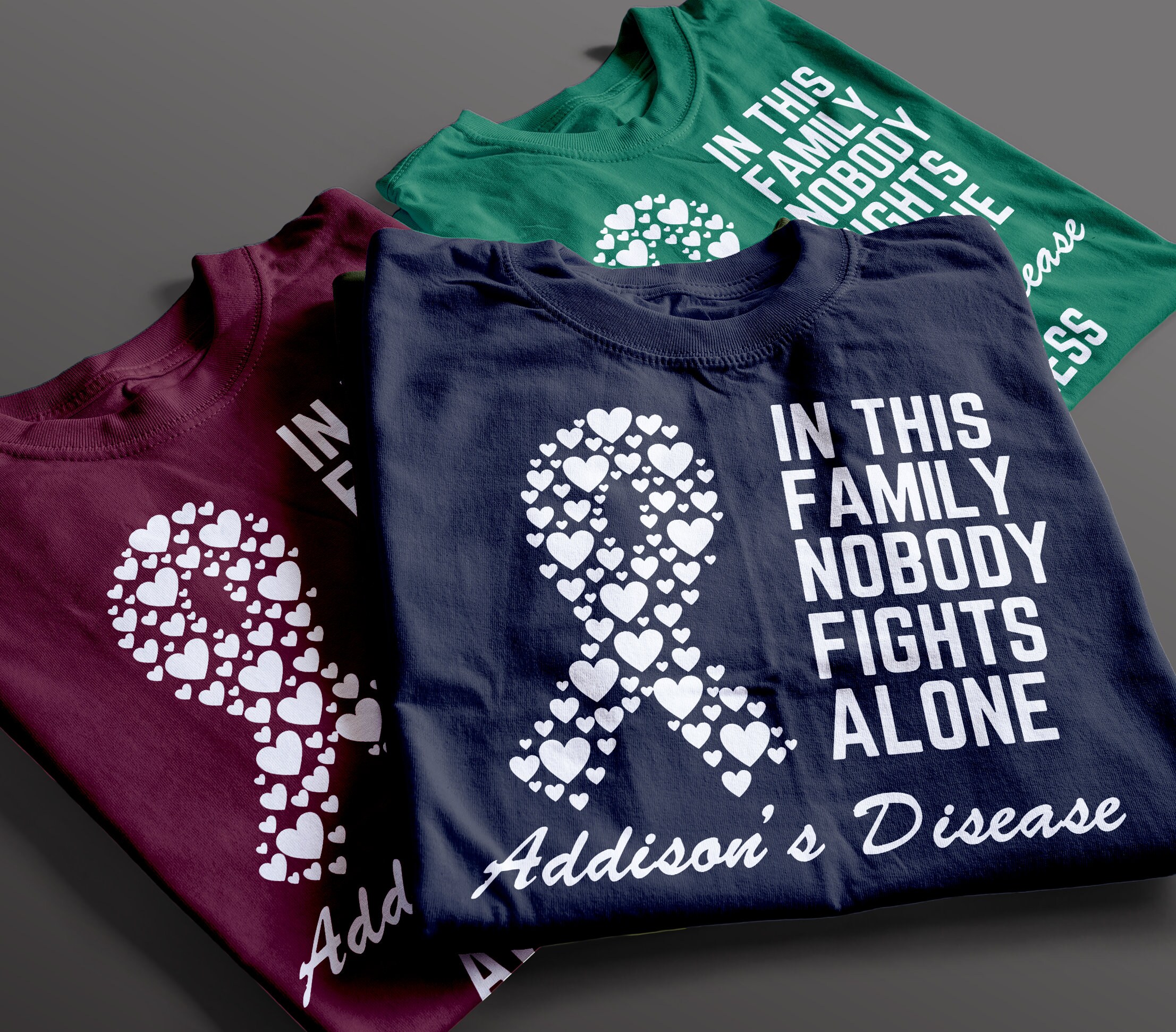 Addison Sticker Svg Addison's Disease Awareness Svg, in This Family Nobody Fights Alone T ...