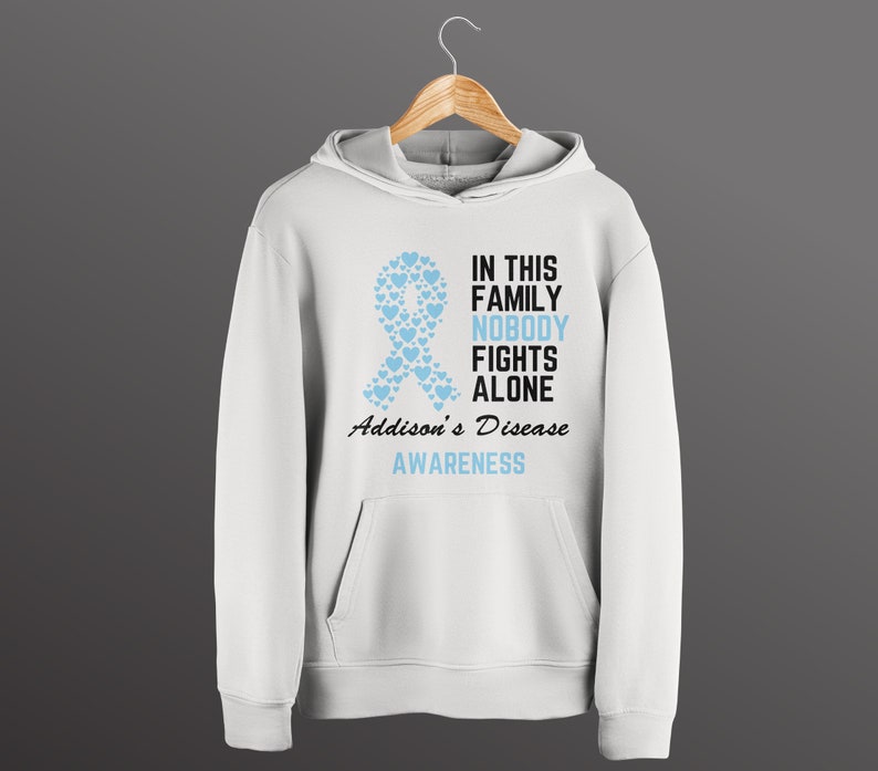 Addison's Disease Awareness Svg, in This Family Nobody Fights Alone T ...