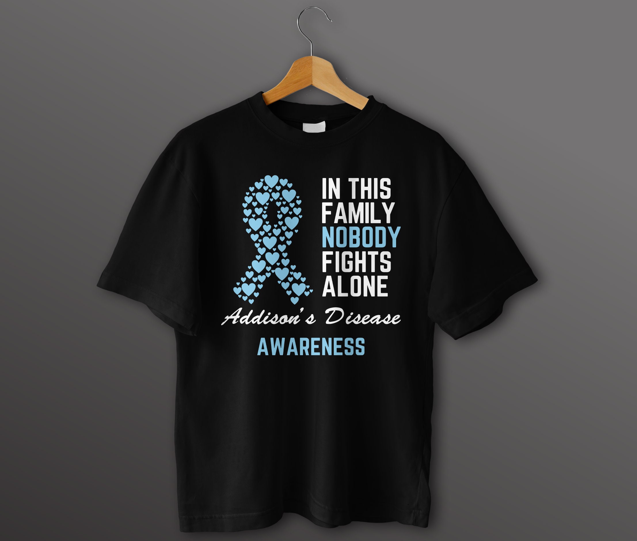 Addison's Disease Awareness Svg, in This Family Nobody Fights Alone T ...