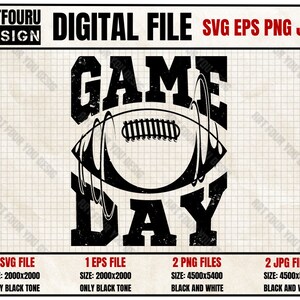 Game Day svg, Football Vibe svg, Fantasy Football Season svg, Football Mom Svg, Team Player Shirt Design Sports EPS PNG JPG Files For Cricut