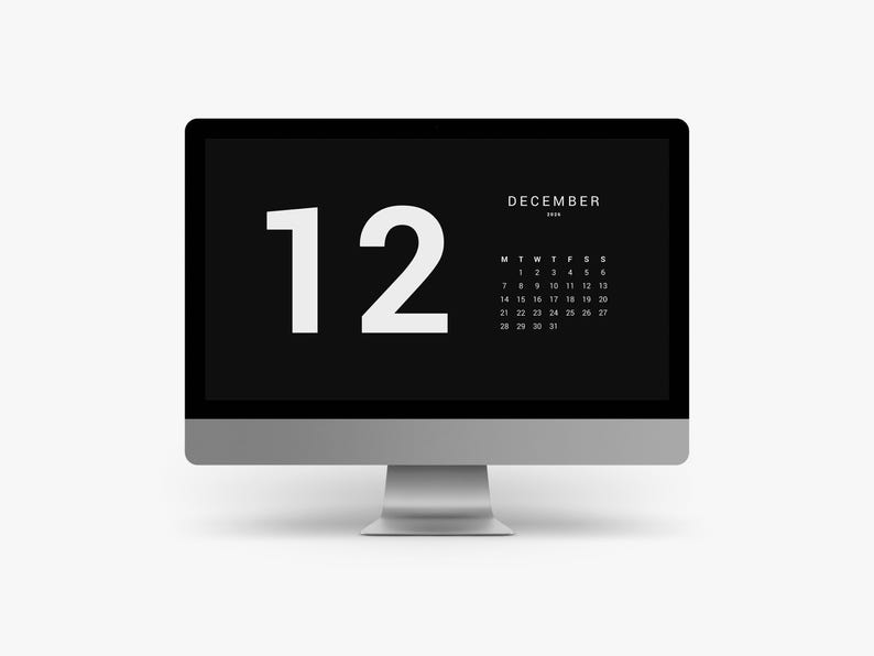 Desktop Wallpaper 2026 Black And White Dark Desktop Calendar Il Lz5g 