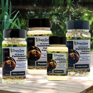 TropicZone Natural Cuttlebone Supplements for turtles, tortoises, isopods, snails, birds, and other animals requiring additional calcium