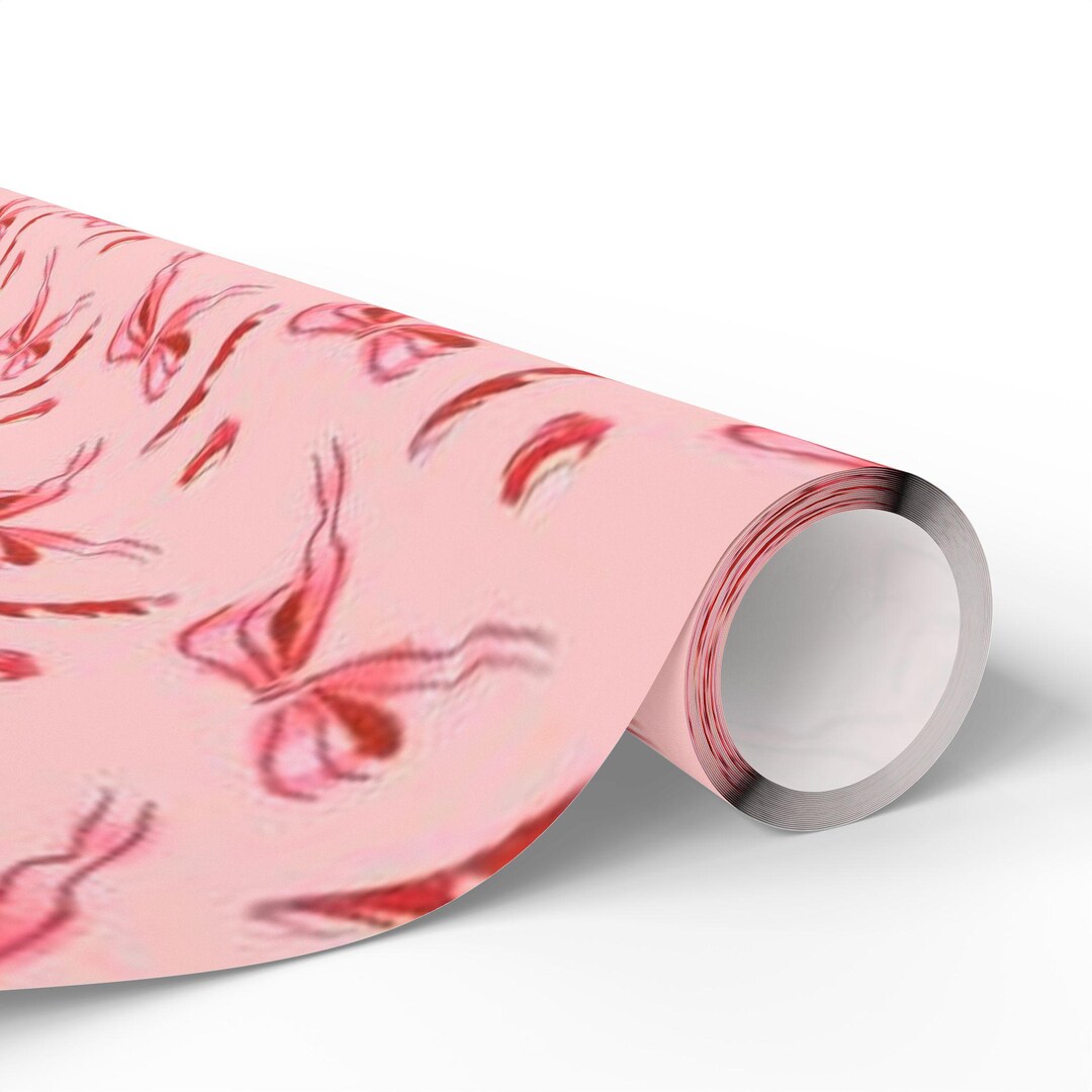 Pink Bow Wrapping Paper | Coquette Pattern Gift Wrap Roll - Etsy