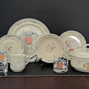 Marmalade Vintage Stoneware Dishes, 1980's, International Tableworks. MOVED to BuyBetterVintage.Etsy.com