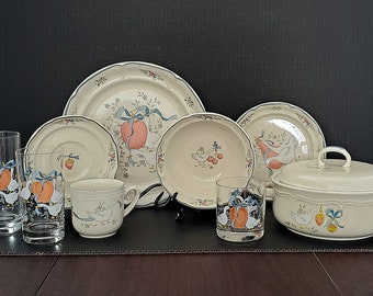 Marmalade Vintage Stoneware Dishes, 1980's, International Tableworks. MOVED to BuyBetterVintage.Etsy.com