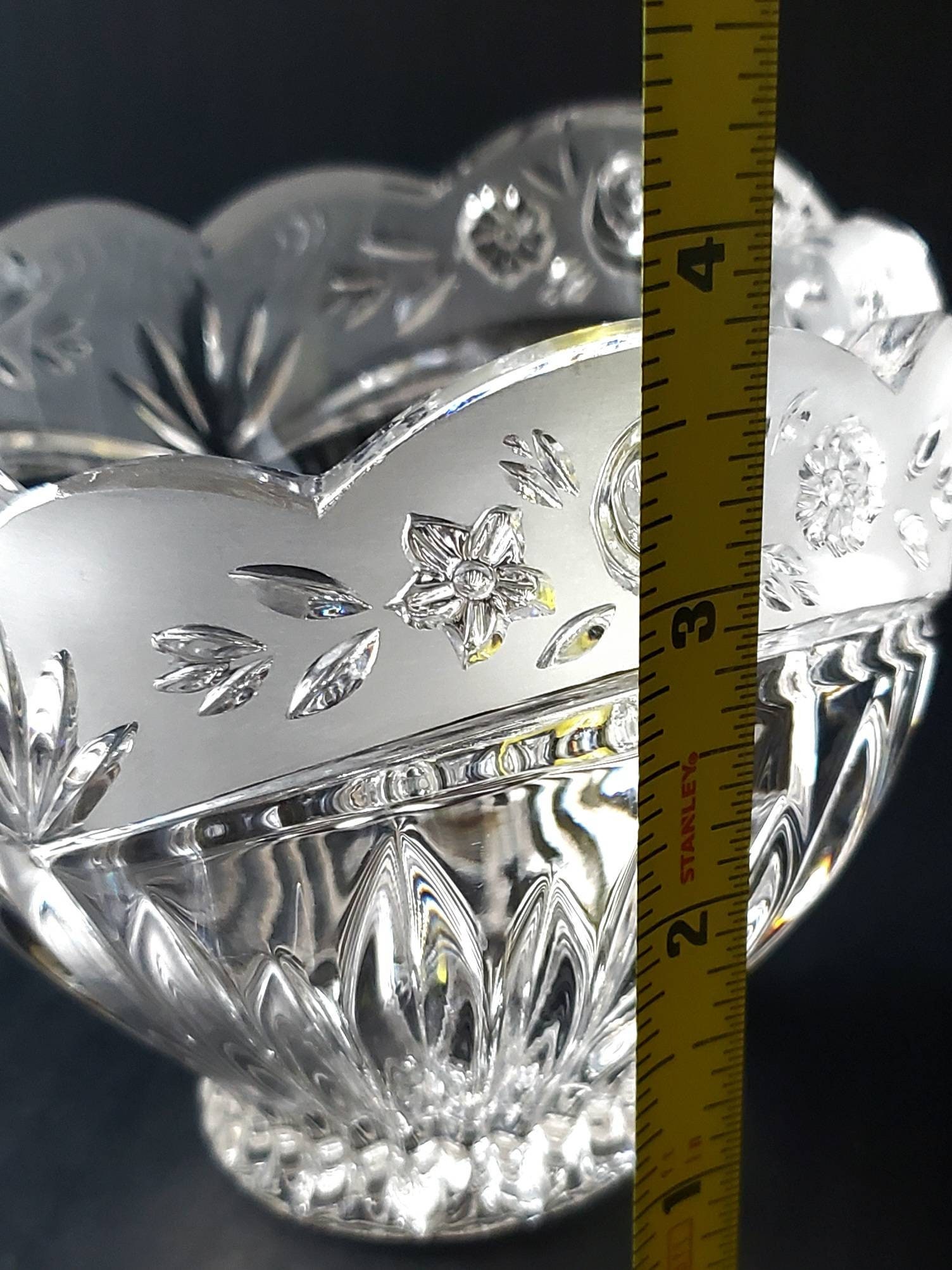 Oneida Southern Garden Lead Crystal Candy Dish or Bowl Etsy