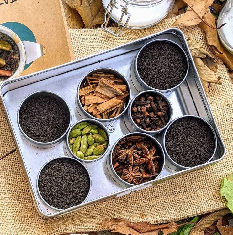 DIY Chai tea Kit Gift Set Makes 2025 Cups Authentic Recipe and