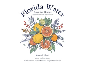 Hand Brewed Florida Water Ritual Spray • Botanical Aura Cleansing Protection