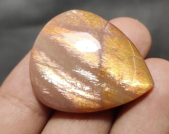 Rainbow Lattice Sunstone Pear Shape for making Jewelry.