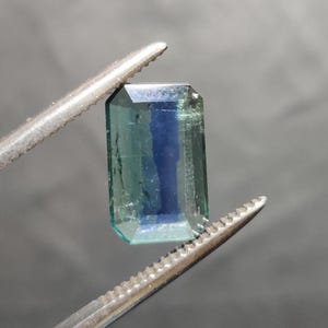Emerald Green Kyanite Radiant Shape for making Jewelry.