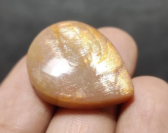 Rainbow Lattice Sunstone Pear Shape for making Jewelry.
