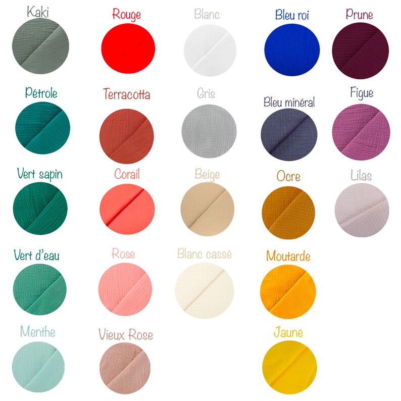 lange gaze de coton personnalisé