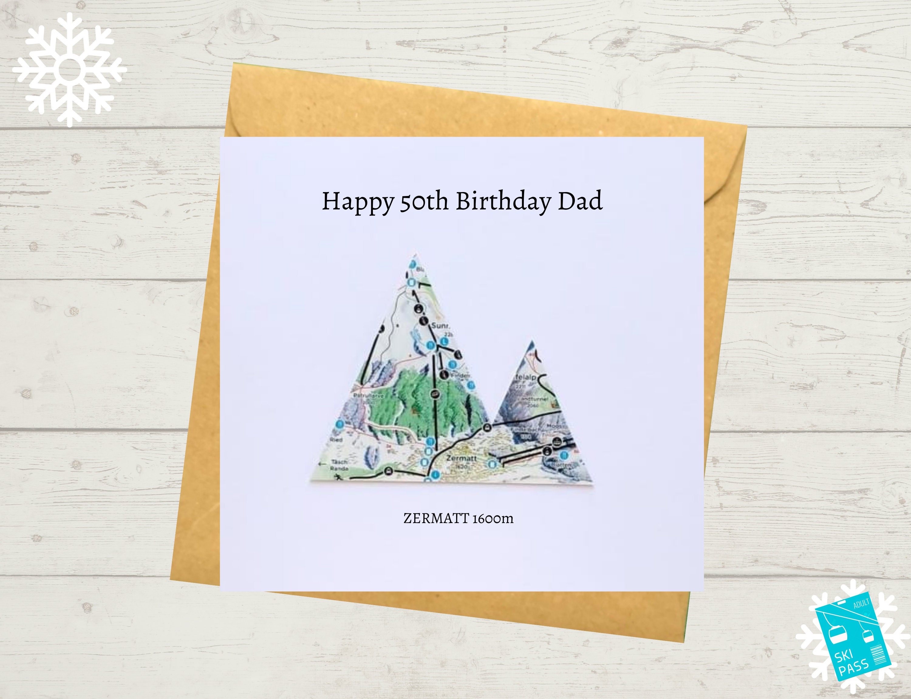 Skiing Card personalised Birthday ski card Card for Skier Etsy