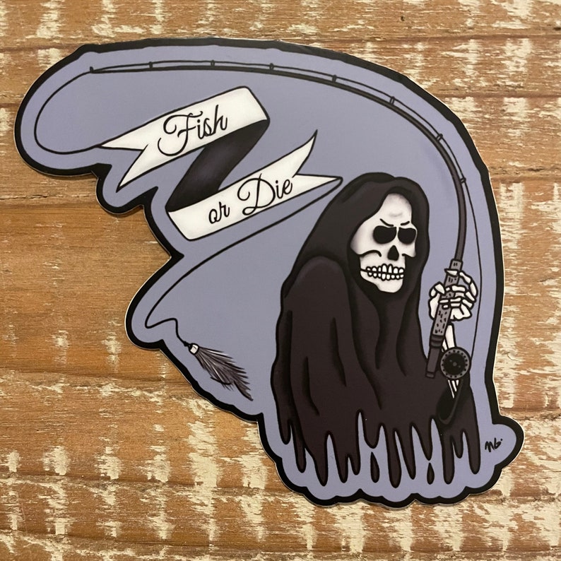 Fish or Die Sticker image 1