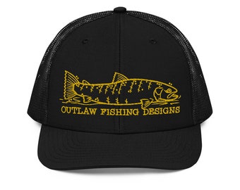 Golden Steelhead Curved Trucker Hat