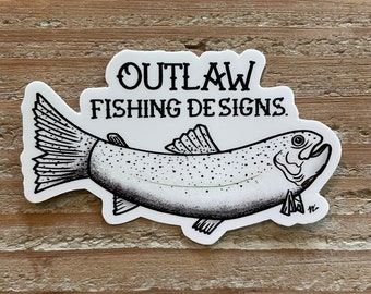 Outlaw Fishing Designs logo decal
