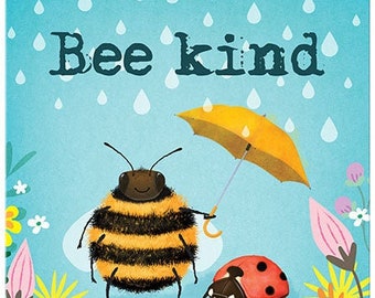 Bee Kind Metal Sign 15 x 20 cm