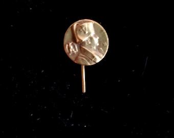 Vintage 14K Gold Napoleon Stick Pin