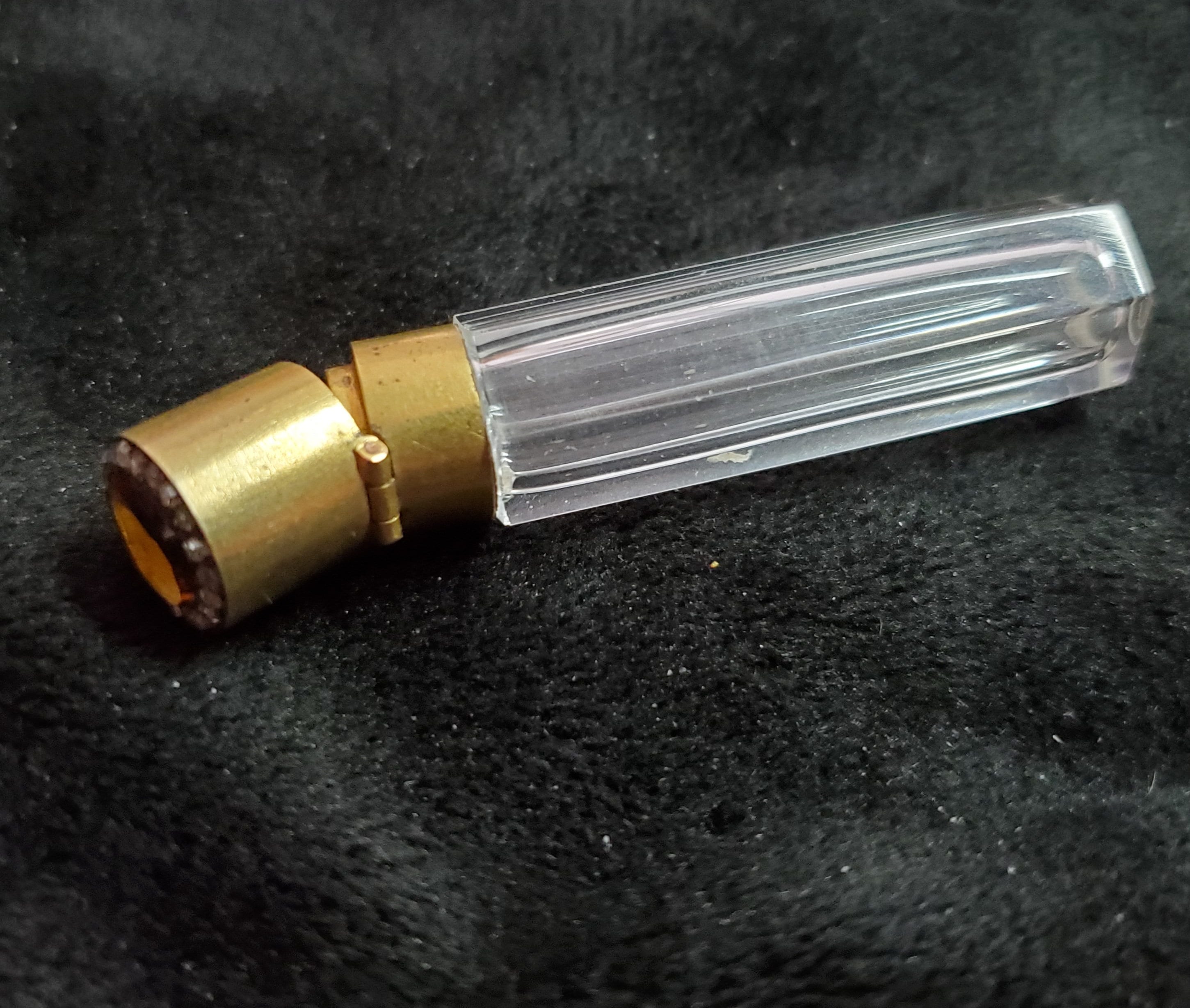 Antique Gold Diamond Perfume Bottle Etsy