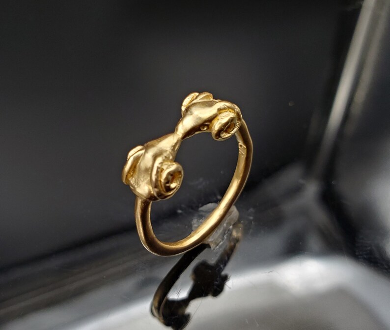 Ram Rng Beautiful 14K Gold Antique Style Ram Ring - Etsy