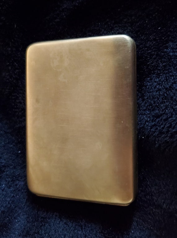 Vintage 14K Gold monogramed pill/stamp case - image 2