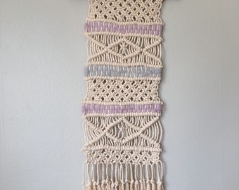 Macrame wall Hanging, Nursery Wall Decor, Yarn Macrame Bohemian Decor,