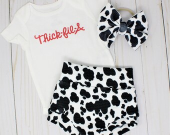 thick fil a baby onesie