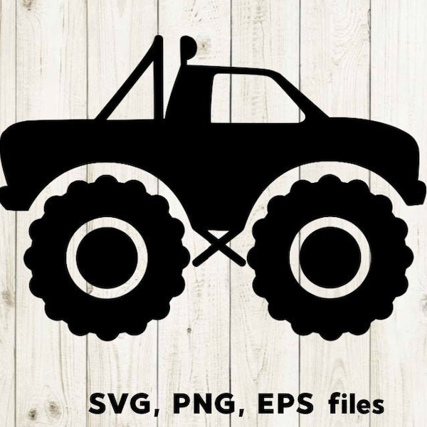 Truck SVG, Monster Truck svg, Boy truck svg, Monster truck Cut File, Monster truck PNG, Cricut, & Silhouette, Instant download