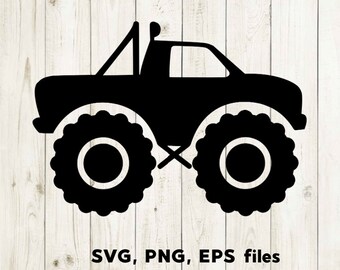 Free Free 125 Silhouette Simple Monster Truck Svg SVG PNG EPS DXF File