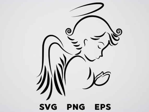 Download Angel Svg File Christmas Angel Svg Png Pdf Dxf Files Etsy