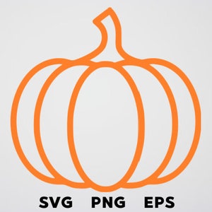 Pumpkin SVG / Fall Pumpkin SVG / Autumn pumpkin outline SVG / Vector / Cricut Silhouette Brother cut files download