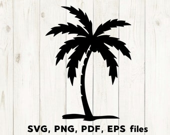Palm tree svg, summer svg, palm cricut, palm vector, palm silhouette, tree svg, palm svg, vacation svg, palm clipart svg, exotic tree