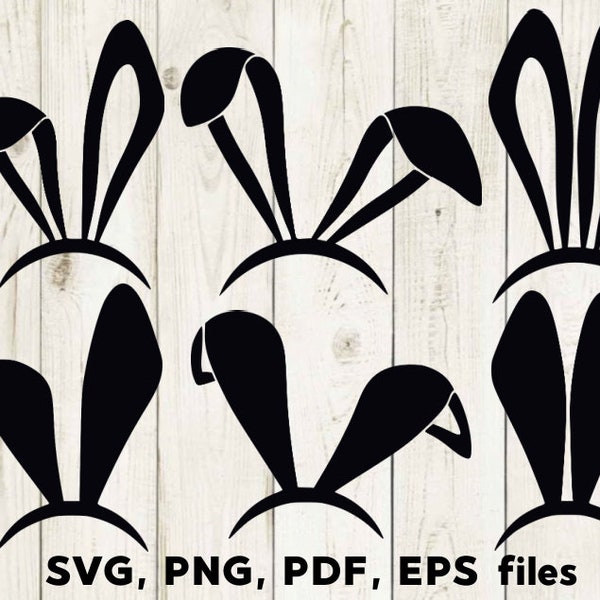 Bunny ears svg, Bunny monogram svg, Bunny svg, Bunny headband template, Bunny ears headband, Bunny monogram cricut, Easter bunny svg