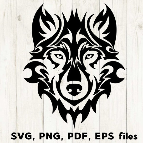 Wolf Svg / Wolf Face Svg / Wolves Svg / Howling Wolf Svg / Wolf Head Svg / Clipart / Decal / Png / Silhouette / Cut file / vinyl