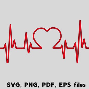 Heart beat svg Ekg svg Heartbeat svg Heartbeat clipart Heartbeat line svg Healthcare svg Nurse life svg Heartbeat pulse svg Ekg svg file