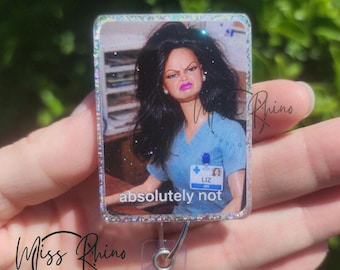 Funny Badge Reel | Cringe Doll WTF | Nurse Badge Reel Funny | ID Badge Holder | Nurse Gift | Nurse Badge Holder | ID Holder | Cute Badge