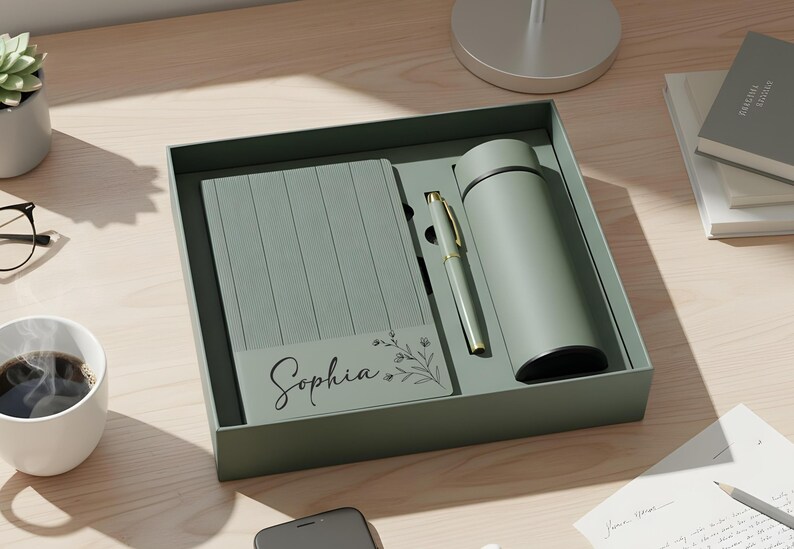 NEORAH Funda Para Cuaderno A6 Con Botón A Presión + Diario De Cuadrícula De Puntos, Funda De