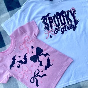 Spooky Ghosts and Bows - Halloween shirts